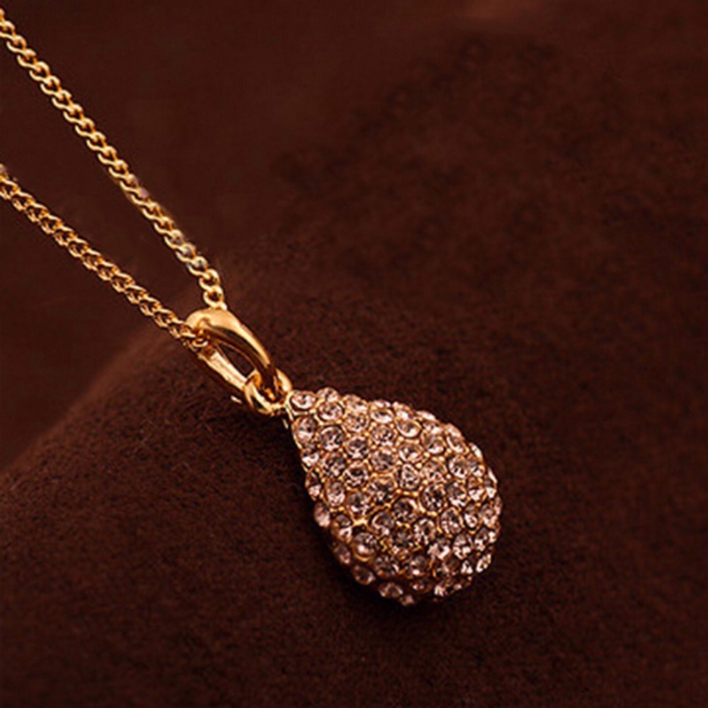 *CLEARANCE!!!* Gold Diamond Drop Pendant Necklace